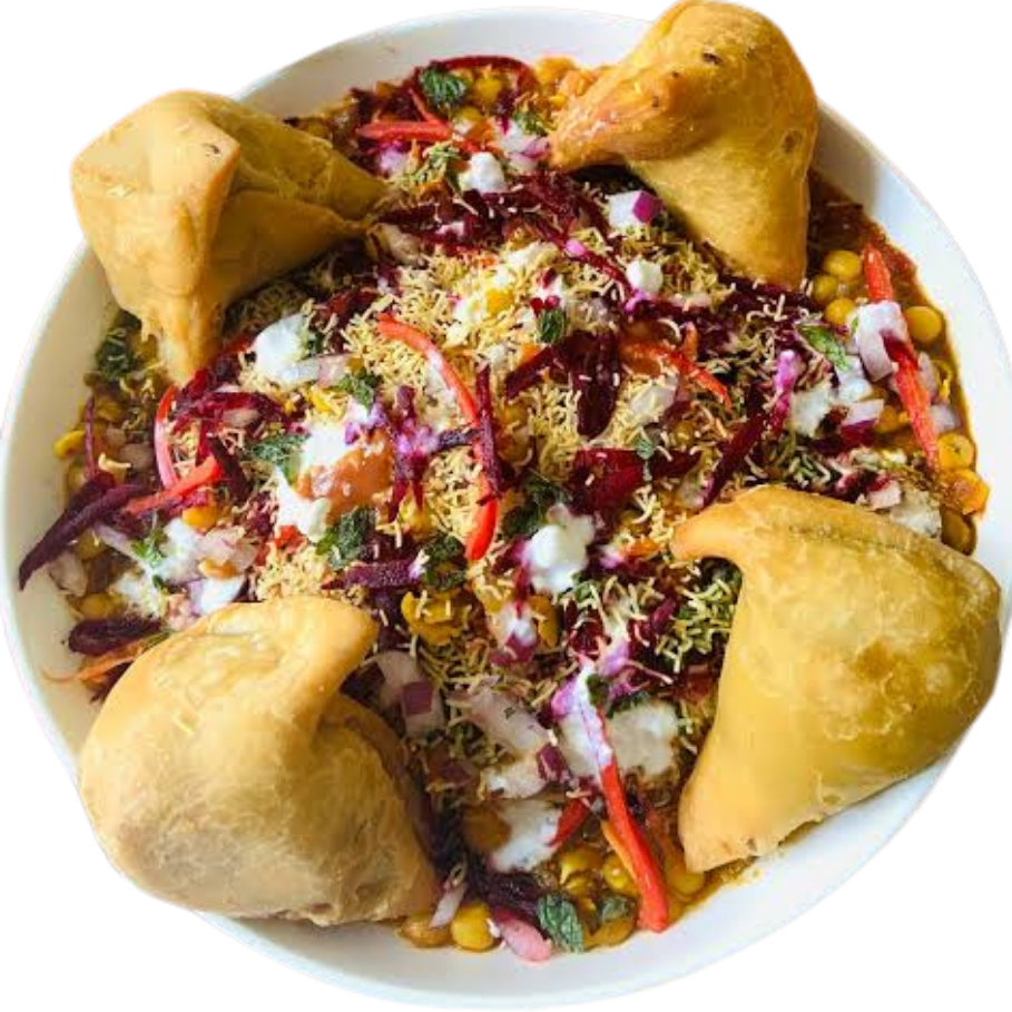 Ragda Samosa Chaat